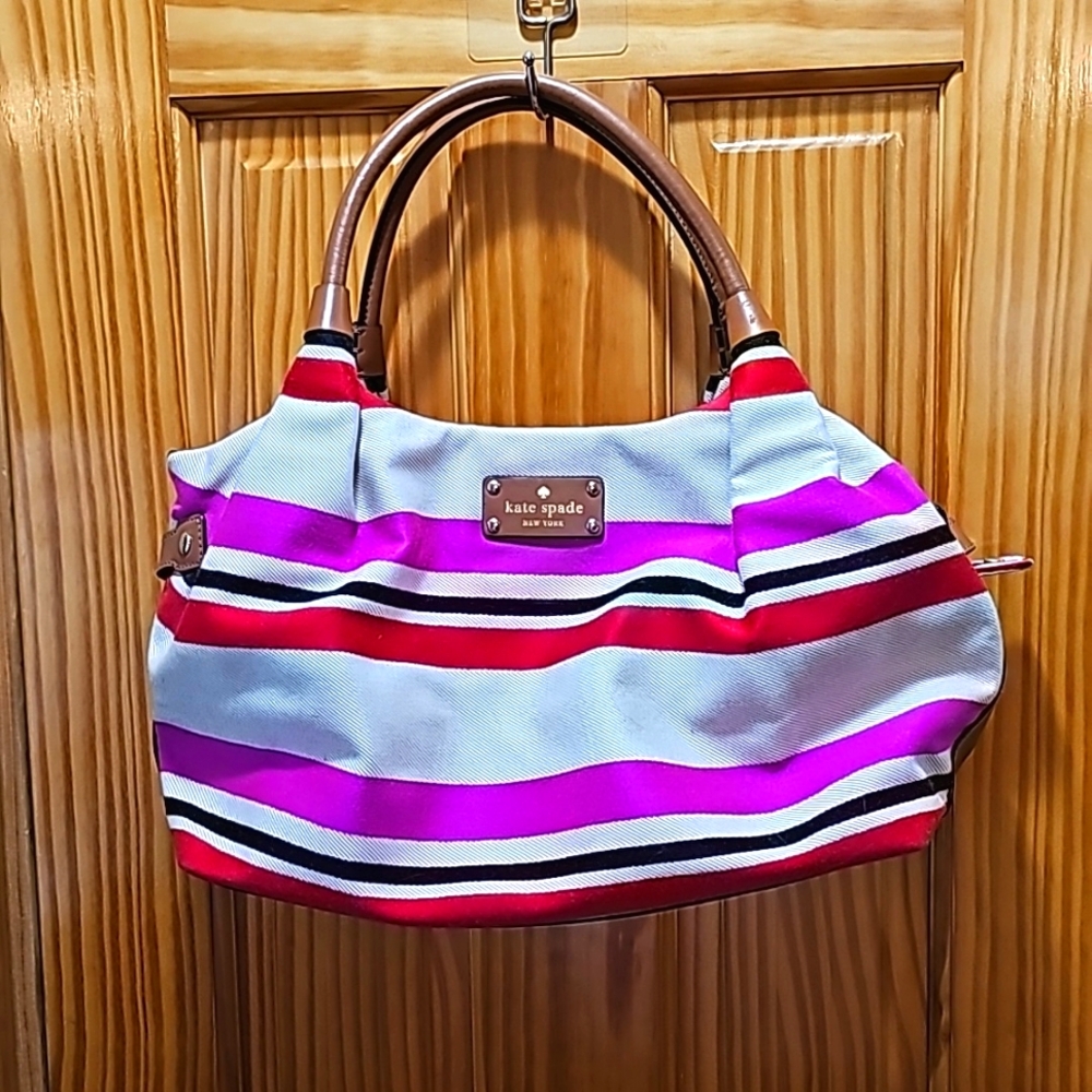 Striped Kate Spade bag